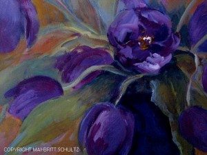 Kopi af violette tulipaner udsnit - Mai-Britt Schultz lille